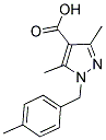 3,5-DIMETHYL-1-(4-METHYLBENZYL)-1H-PYRAZOLE-4-CARBOXYLIC ACID Struktur