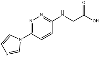 (6-IMIDAZOL-1-YL-PYRIDAZIN-3-YLAMINO)-ACETIC ACID Struktur