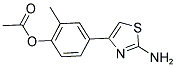 ACETIC ACID 4-(2-AMINO-THIAZOL-4-YL)-2-METHYL-PHENYL ESTER Struktur