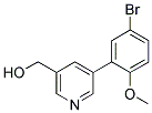 [5-(5-BROMO-2-METHOXYPHENYL)PYRIDIN-3-YL]METHANOL Struktur