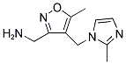 ((5-METHYL-4-[(2-METHYL-1H-IMIDAZOL-1-YL)METHYL]ISOXAZOL-3-YL)METHYL)AMINE Struktur