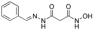 3-[(2E)-2-BENZYLIDENEHYDRAZINO]-N-HYDROXY-3-OXOPROPANAMIDE Struktur