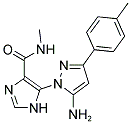 5-[5-AMINO-3-(4-METHYLPHENYL)-1H-PYRAZOL-1-YL]-N-METHYL-1H-IMIDAZOLE-4-CARBOXAMIDE Struktur