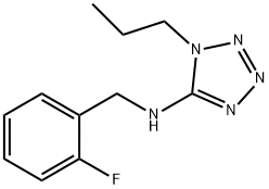 N-(2-FLUOROBENZYL)-1-PROPYL-1H-TETRAZOL-5-AMINE Struktur