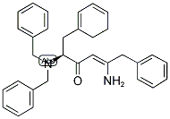 5S-2-AMINO-5-DIBENZYLAMINO-4-OXO-1,6-DIPHENYLHEX-2-ENE Struktur