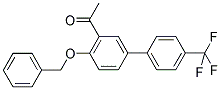 1-[4-(BENZYLOXY)-4'-(TRIFLUOROMETHYL)[1,1'-BIPHENYL]-3-YL] ETHANONE Struktur