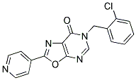 6-(2-CHLOROBENZYL)-2-PYRIDIN-4-YL[1,3]OXAZOLO[5,4-D]PYRIMIDIN-7(6H)-ONE Struktur