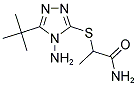 2-[(4-AMINO-5-TERT-BUTYL-4H-1,2,4-TRIAZOL-3-YL)SULFANYL]PROPANAMIDE Struktur