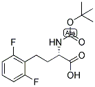 (S)-2-TERT-BUTOXYCARBONYLAMINO-4-(2,6-DIFLUORO-PHENYL)-BUTYRIC ACID Struktur