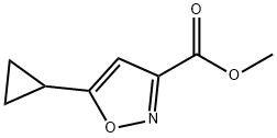 5-CYCLOPROPYL-ISOXAZOLE-3-CARBOXYLIC ACID METHYL ESTER Struktur