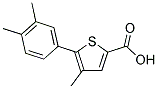 5-(3,4-DIMETHYLPHENYL)-4-METHYL-2-THIOPHENECARBOXYLIC ACID Struktur