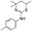 4,4,6-TRIMETHYL-N-(4-METHYLPHENYL)-5,6-DIHYDRO-4H-1,3-THIAZIN-2-AMINE Struktur