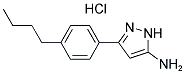 3-(4-BUTYLPHENYL)-1H-PYRAZOL-5-AMINE HYDROCHLORIDE Struktur