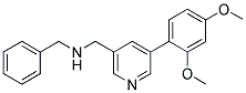 N-BENZYL-1-[5-(2,4-DIMETHOXYPHENYL)PYRIDIN-3-YL]METHANAMINE Struktur