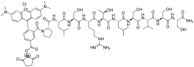 5-TMR-PLSRTLSVSS-NH2 Struktur