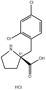 (S)-ALPHA-(2,4-DICHLOROBENZYL)-PROLINE-HCL Struktur