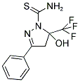 5-HYDROXY-3-PHENYL-5-(TRIFLUOROMETHYL)-4,5-DIHYDRO-1H-PYRAZOLE-1-CARBOTHIOAMIDE Struktur