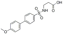 BETA-ALANINE, N-[(4'-METHOXY[1,1'-BIPHENYL]-4-YL)SULFONYL]- Struktur