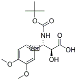 N-BOC-3-(S)-AMINO-2-(S)-HYDROXY-3-(3,4-DIMETHOXY-PHENYL)-PROPIONIC ACID Struktur