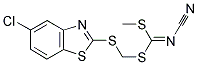 [(5-CHLOROBENZO[D]THIAZOL-2-YLTHIO)METHYL] METHYL CYANOCARBONIMIDODITHIOATE Struktur