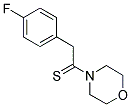 4-[2-(4-FLUOROPHENYL)ETHANETHIOYL]MORPHOLINE Struktur