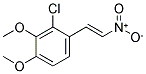 1,2-DIMETHOXY-3-CHLORO-4-(2-NITROVINYL)BENZENE Struktur