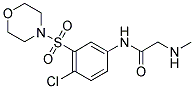 N-[4-CHLORO-3-(MORPHOLIN-4-YLSULFONYL)PHENYL]-2-(METHYLAMINO)ACETAMIDE Struktur