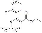 ETHYL-2-METHOXY-4-(2-FLUOROPHENYL)-5-PYRIMIDINE CARBOXYLATE Struktur