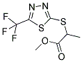 METHYL 2-([5-(TRIFLUOROMETHYL)-1,3,4-THIADIAZOL-2-YL]SULFANYL)PROPANOATE Struktur