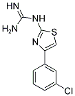 N-[4-(3-CHLORO-PHENYL)-THIAZOL-2-YL]-GUANIDINE Struktur