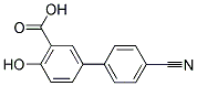 4'-CYANO-4-HYDROXY[1,1'-BIPHENYL]-3-CARBOXYLIC ACID Struktur