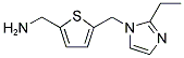 (5-[(2-ETHYL-1H-IMIDAZOL-1-YL)METHYL]-2-THIENYL)METHANAMINE Struktur