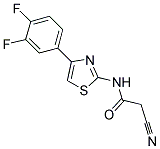 2-CYANO-N-[4-(3,4-DIFLUOROPHENYL)-1,3-THIAZOL-2-YL]ACETAMIDE Struktur