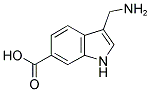 3-AMINOMETHYL-1H-INDOLE-6-CARBOXYLIC ACID Struktur