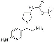 3-N-BOC-1-[2-AMINO-1-(4-AMINO-PHENYL)-ETHYL]-PYRROLIDINE Struktur