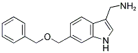 C-(6-BENZYLOXYMETHYL-1H-INDOL-3-YL)-METHYLAMINE Struktur