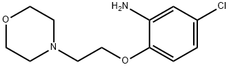 5-CHLORO-2-[2-(4-MORPHOLINYL)ETHOXY]PHENYLAMINE Struktur