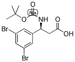 (S)-N-(TERT-BUTOXYCARBONYL)-3-AMINO-3-(3,5-DIBROMOPHENYL)PROPIONIC ACID Struktur