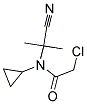 2-CHLORO-N-(1-CYANO-1-METHYLETHYL)-N-CYCLOPROPYLACETAMIDE Struktur