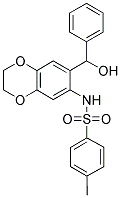 N-[7-(HYDROXY-PHENYL-METHYL)-2,3-DIHYDRO-BENZO[1,4]DIOXIN-6-YL]-4-METHYL-BENZENESULFONAMIDE Struktur