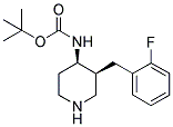 TERT-BUTYL [CIS-3-(2-FLUOROBENZYL)PIPERIDIN-4-YL]CARBAMATE Struktur