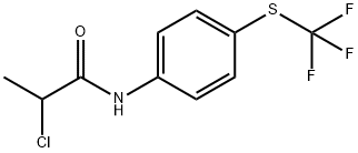 2-CHLORO-N-(4-TRIFLUOROMETHYLSULFANYL-PHENYL)-PROPIONAMIDE Struktur