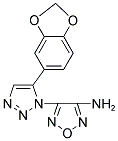 3-AMINE-4-[5-(1,3-BENZODIOXOL-5-YL)-1H-1,2,3-TRIAZOL-1-YL]-1,2,5-OXADIAZOLE Struktur