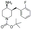 TERT-BUTYL CIS-4-AMINO-3-(2-FLUOROBENZYL)PIPERIDINE-1-CARBOXYLATE Struktur