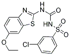 3-CHLORO-N-{[(6-ETHOXY-1,3-BENZOTHIAZOL-2-YL)AMINO]CARBONYL}BENZENESULFONAMIDE Struktur