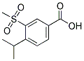 3-METHYLSULFONYL-4-ISOPROPYLBENZOIC ACID Struktur