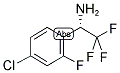 (1S)-1-(4-CHLORO-2-FLUOROPHENYL)-2,2,2-TRIFLUOROETHYLAMINE Struktur