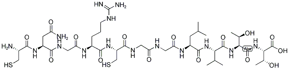 CNGRCGGLVTT (DISULFIDE BRIDGE: 1-5) Struktur