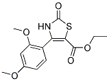 4-(2,4-DIMETHOXY-PHENYL)-2-OXO-2,3-DIHYDRO-THIAZOLE-5-CARBOXYLIC ACID ETHYL ESTER Struktur