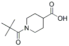 1-(2,2-DIMETHYLPROPANOYL)PIPERIDINE-4-CARBOXYLIC ACID Struktur